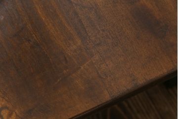 レトロ家具　昭和レトロ　栓材一枚板　懐かしさ漂う柔らかな風合いが魅力の角ちゃぶ台(座卓、ローテーブル)