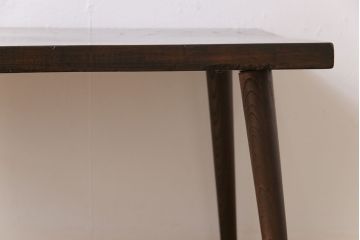 昭和中期　天板ケヤキ一枚板　古材の味わい深い風合いが魅力のリメイクセンターテーブル(リビングテーブル)