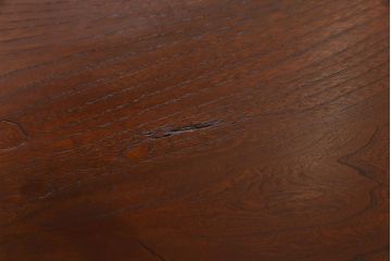 リメイク品　漆塗り　天板ケヤキ一枚板　ダイナミックな杢目が目を引くラウンドテーブル(リビングテーブル)(2)