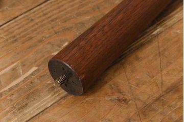 リメイク品　漆塗り　天板ケヤキ一枚板　ダイナミックな杢目が目を引くラウンドテーブル(リビングテーブル)(2)