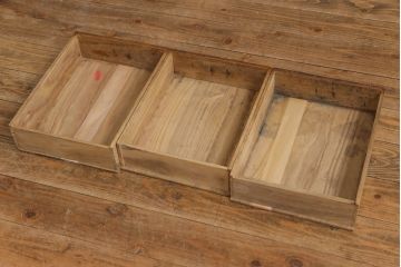 アンティーク家具　和製アンティーク　ヒノキ材の味わい豊かな文机(座机、ローテーブル)