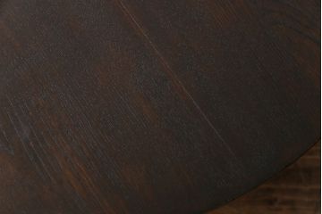 レトロ家具　昭和レトロ　栓材　渋みのある懐かしい雰囲気の丸ちゃぶ台(座卓、ローテーブル)