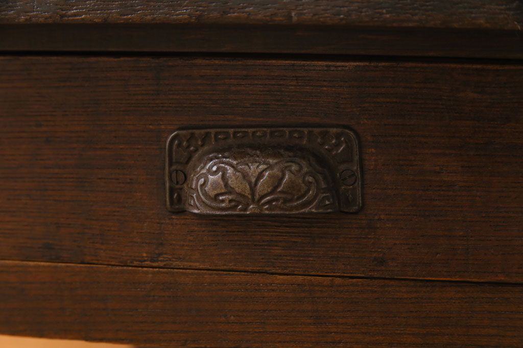 レトロ家具　昭和レトロ　栓材　素朴なデザインで味わいのある文机(座机、ローテーブル)