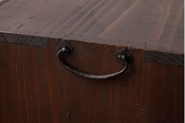 アンティーク家具　和製アンティーク　木地呂塗り　漆の光沢が美しい仙台小箪笥(時代箪笥、和タンス)