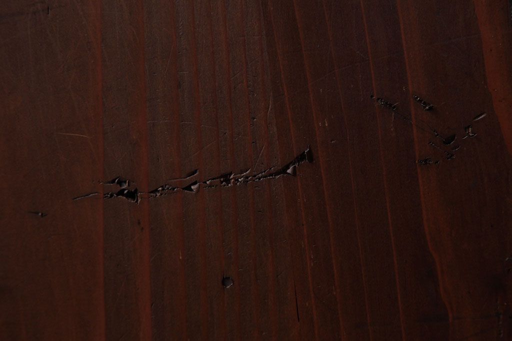 アンティーク家具　和製アンティーク　木地呂塗り　漆の光沢が美しい仙台小箪笥(時代箪笥、和タンス)