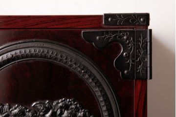 中古美品　門間箪笥店(門間屋)　仙台箪笥　木地呂塗り　弐番　小箪笥(小引き出し)(定価約19万4千円)
