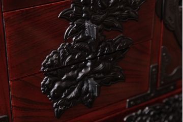 中古美品　門間箪笥店(門間屋)　仙台箪笥　木地呂塗り　弐番　小箪笥(小引き出し)(定価約19万4千円)