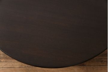 レトロ家具　昭和レトロ　渋みのある懐かしい雰囲気の丸ちゃぶ台(座卓、ローテーブル)