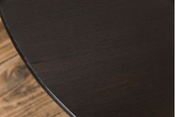レトロ家具　昭和レトロ　渋みのある懐かしい雰囲気の丸ちゃぶ台(座卓、ローテーブル)