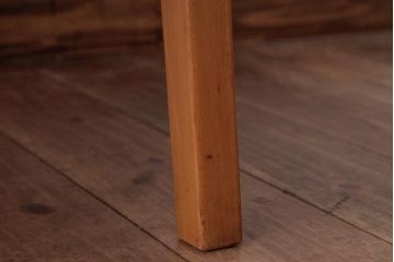 ヴィンテージ家具　北欧ビンテージ　ビーチ材　明るい木色が柔らかな雰囲気の1人掛けソファ(アームチェア)(1)