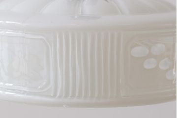 昭和レトロ　戦前　透かし柄が情緒溢れるシェード(天井照明、ペンダントライト)