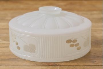 昭和レトロ　戦前　透かし柄が情緒溢れるシェード(天井照明、ペンダントライト)
