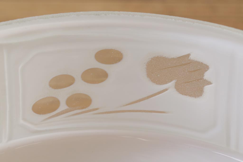 昭和レトロ　戦前　透かし柄が情緒溢れるシェード(天井照明、ペンダントライト)