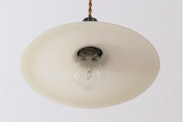 昭和初期(戦前)　レトロな空間づくりに活躍する平笠シェード(天井照明、電笠)(2)