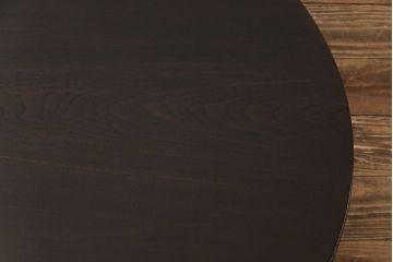レトロ家具　昭和レトロ　栓材　大振り　渋さのある懐かしい雰囲気の丸ちゃぶ台(座卓、ローテーブル)