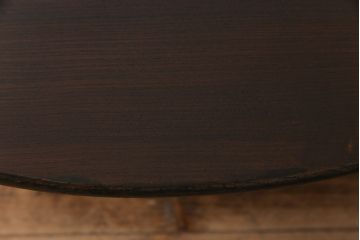 レトロ家具　昭和レトロ　栓材　大振り　渋さのある懐かしい雰囲気の丸ちゃぶ台(座卓、ローテーブル)