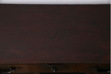 アンティーク家具　和製アンティーク　明治時代　前面ケヤキ材　品格と存在感を漂わせる松本帳場箪笥(時代箪笥、和タンス)