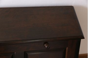 中古　北海道民芸家具　絶版品!シックなライティングビューロー(デスク、机)&チェア(イス)セット