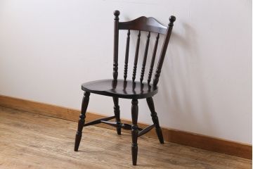 中古　北海道民芸家具　絶版品!シックなライティングビューロー(デスク、机)&チェア(イス)セット