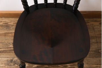 中古　北海道民芸家具　絶版品!シックなライティングビューロー(デスク、机)&チェア(イス)セット