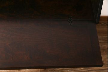 中古　北海道民芸家具　絶版品!シックなライティングビューロー(デスク、机)&チェア(イス)セット