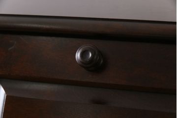 中古　北海道民芸家具　絶版品!シックなライティングビューロー(デスク、机)&チェア(イス)セット