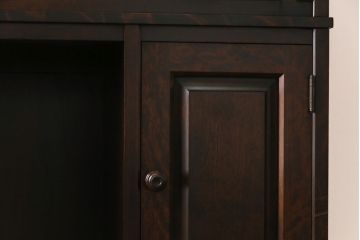 中古　北海道民芸家具　絶版品!シックなライティングビューロー(デスク、机)&チェア(イス)セット