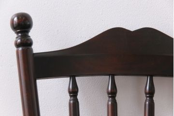 中古　北海道民芸家具　絶版品!シックなライティングビューロー(デスク、机)&チェア(イス)セット