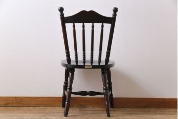 中古　北海道民芸家具　絶版品!シックなライティングビューロー(デスク、机)&チェア(イス)セット