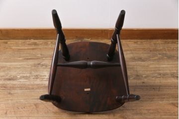 中古　北海道民芸家具　絶版品!シックなライティングビューロー(デスク、机)&チェア(イス)セット