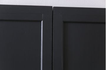 ペイント建具　ラフジュ工房オリジナルガラス　色ガラス入り　モダンな雰囲気がお洒落な板戸2枚セット(建具、引き戸、ガラス戸)