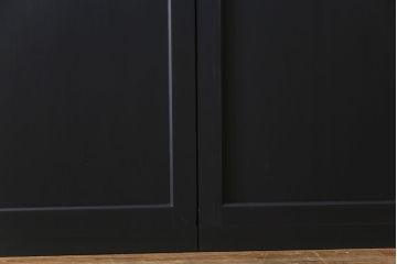 ペイント建具　ラフジュ工房オリジナルガラス　色ガラス入り　モダンな雰囲気がお洒落な板戸2枚セット(建具、引き戸、ガラス戸)