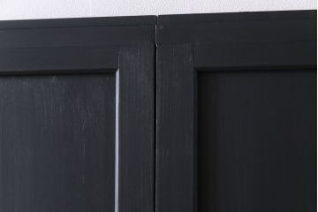 ペイント建具　ラフジュ工房オリジナルガラス　色ガラス入り　モダンな雰囲気がお洒落な板戸2枚セット(建具、引き戸、ガラス戸)