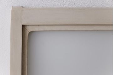 ペイント　アンティークペイントと色ガラスがお洒落な幅狭のガラス戸(建具、引き戸、仕切り戸)