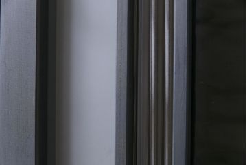 ペイント　星ガラス シックなペイントと色ガラスが魅力的なガラス戸(引き戸、仕切り戸、建具)4枚組
