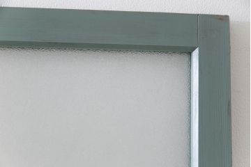 ペイント建具　淡い色合いと2種のガラスがおしゃれなガラス戸4枚セット(引き戸、建具)
