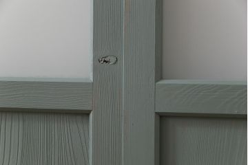 ペイント建具　淡い色合いと2種のガラスがおしゃれなガラス戸4枚セット(引き戸、建具)