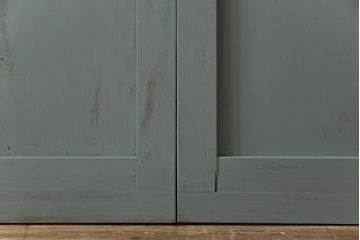 ペイント建具　淡い色合いと2種のガラスがおしゃれなガラス戸4枚セット(引き戸、建具)