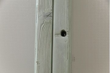 ペイント　色ガラス　爽やかな色合わせが目を惹くガラス窓(サッシ、引き戸、仕切り戸、建具)4枚組