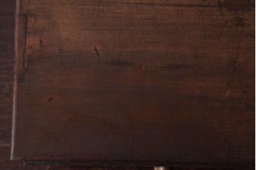 アンティーク雑貨　昭和レトロ　前板ナラ材　丸い取っ手が愛らしい小引き出し(小物収納、卓上収納)
