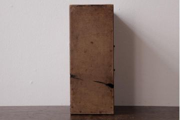 アンティーク家具　和製アンティーク　ケヤキ材　漆塗りが施された味わいのある小引き出し(小物入れ、卓上収納)