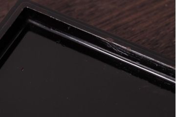 アンティーク雑貨　和製アンティーク　外箱ケヤキ材　杢目が印象的な小物収納に活躍する野弁当箱(遊山箱)