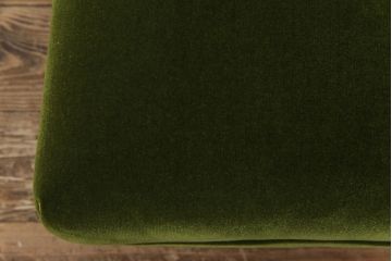 レトロ家具　昭和レトロ　厚みのある座面が可愛らしい1Pソファ(1人掛け、アームレスソファ、チェア、椅子)(2)