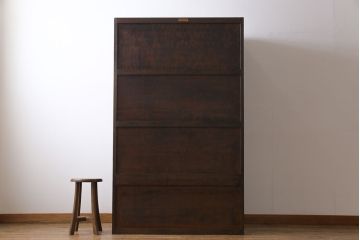 中古　松本民芸家具　シックな雰囲気が魅力的なワードローブ(チェスト、衣装箪笥)(定価約73万円)(2)