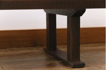 アンティーク家具　古民具・骨董　朴の木　味わい深い木の質感が魅力の裁ち板(作業台、ローテーブル)