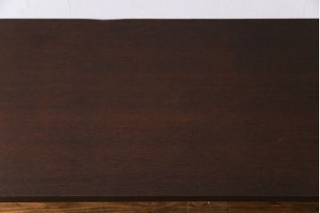 レトロ家具　昭和レトロ　古材一枚板　古い木の質感が味わい深い鉄脚テーブル(コンソールテーブル、作業台)