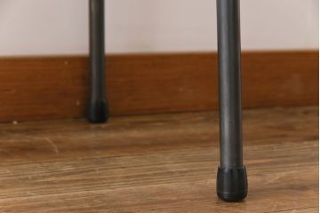 レトロ家具　昭和レトロ　古材一枚板　古い木の質感が味わい深い鉄脚テーブル(コンソールテーブル、作業台)