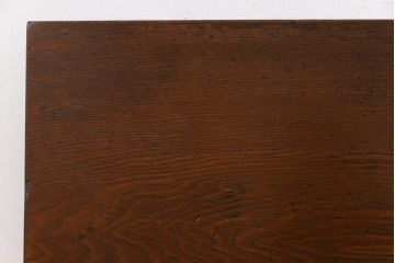 レトロ家具　昭和レトロ　素朴な木の風合いが残るタモ材一枚板の古材(材料)