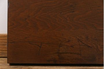 レトロ家具　昭和レトロ　素朴な木の風合いが残るタモ材一枚板の古材(材料)