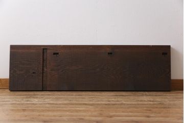 レトロ家具　昭和レトロ　素朴な木の風合いが残るタモ材一枚板の古材(材料)